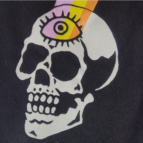 Boss Dog black sweat pants Size M never promised jogger skull punk street wear - Picture 9 of 16